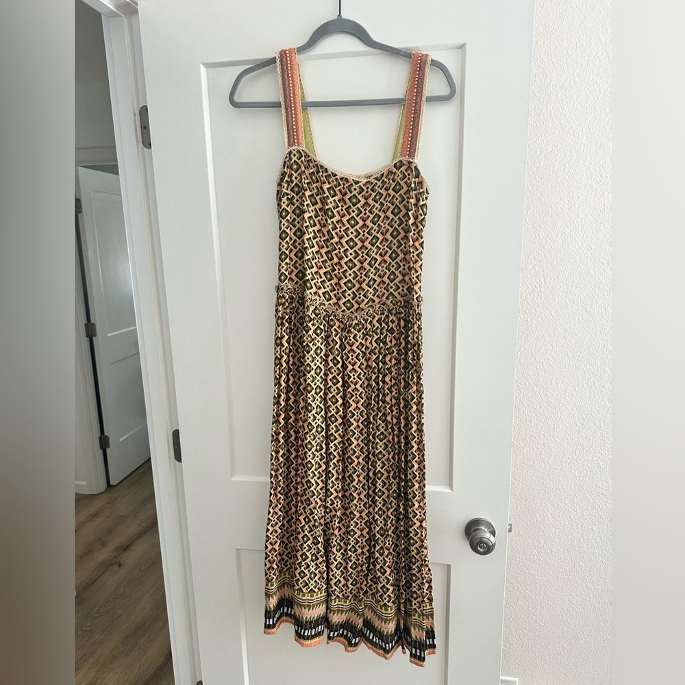 Geometric Patterned Dress - Multicolor - Anthropologie